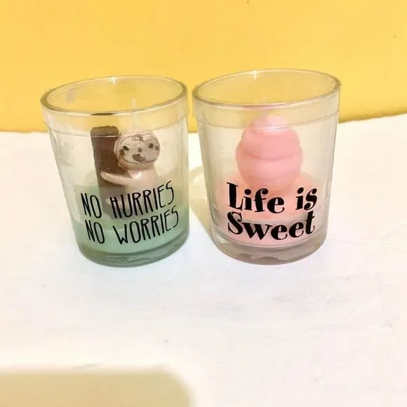 3/$15 Assorted Cute animal and plant candles new - Picture 2 of 7